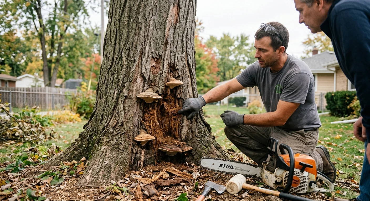 Decayed Ash Removed Along Property Line