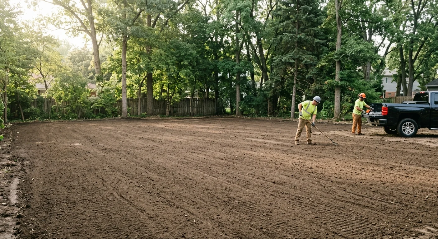 Vacant Lot Preparation for New Landscaping