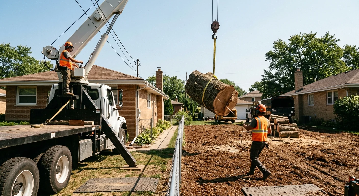 Multi-Tree Lot Clearing for a Skokie Renovation